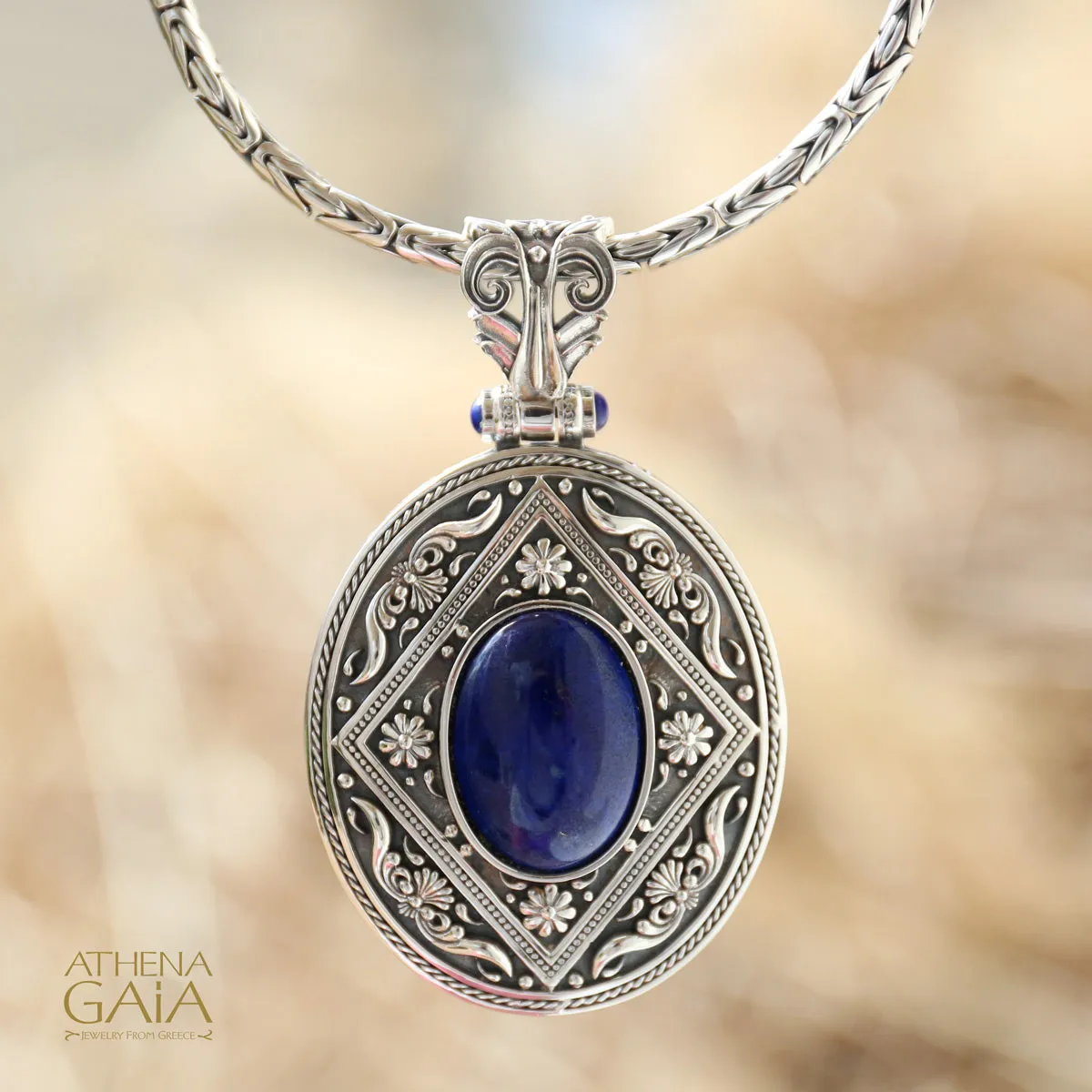 Post Hellenic Lapis Pendant