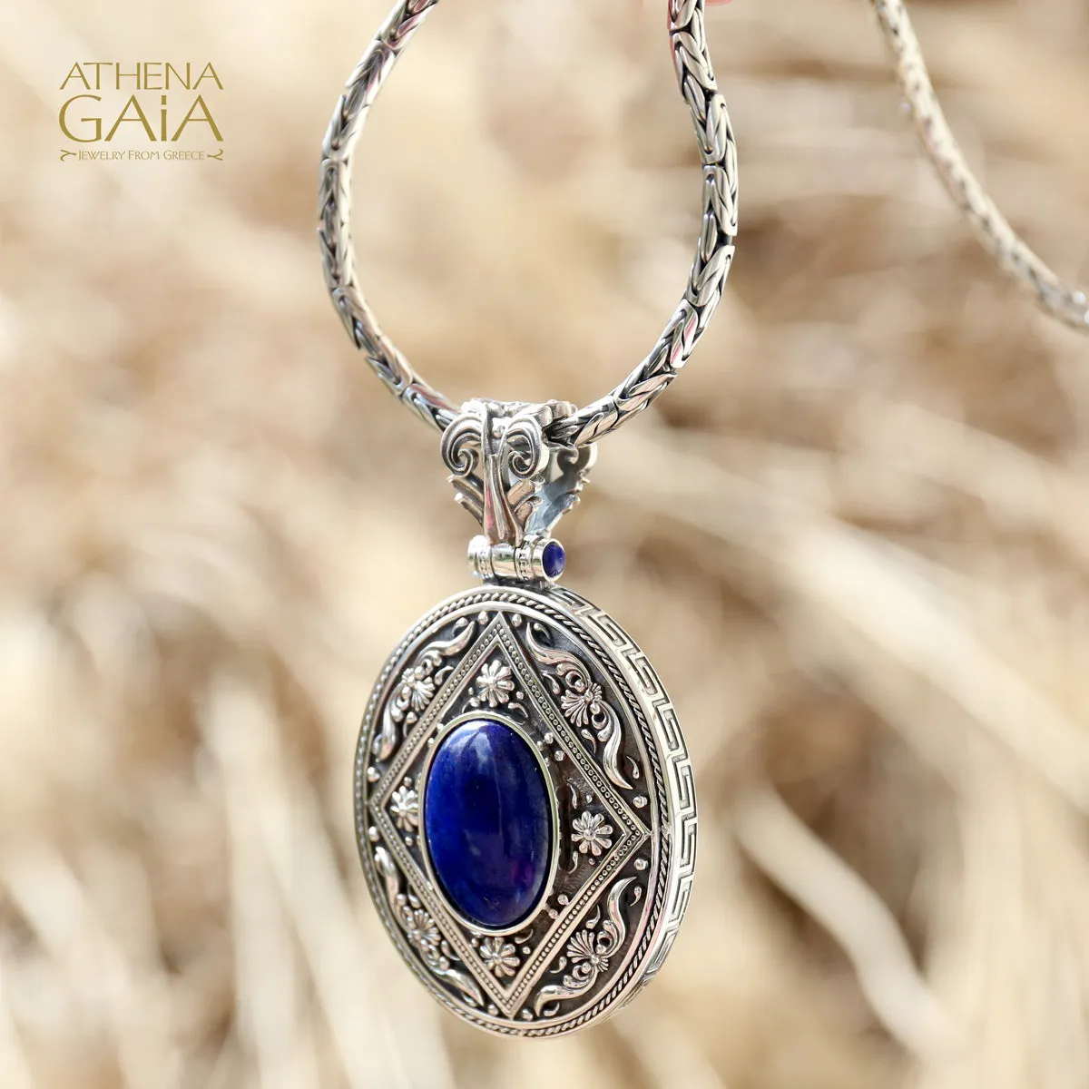 Post Hellenic Lapis Pendant