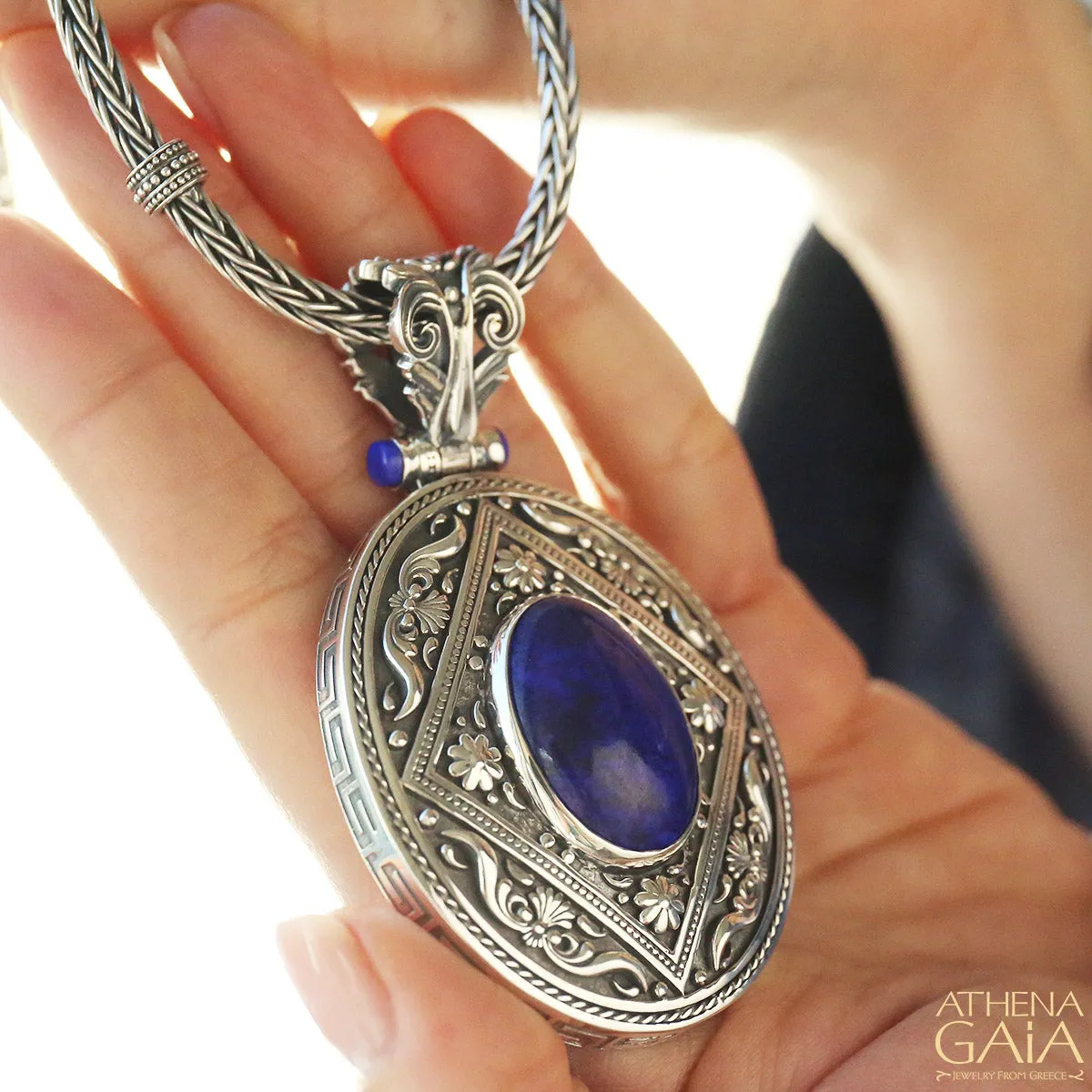 Post Hellenic Lapis Pendant