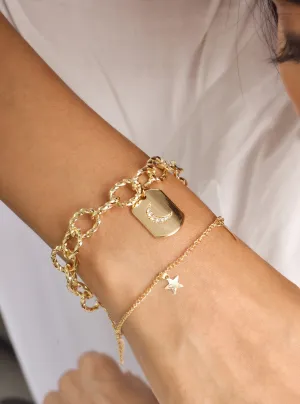 Quin Stars & Moon Layered Bracelet