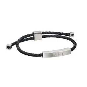 "Father" Leather Bracelet (engravable)