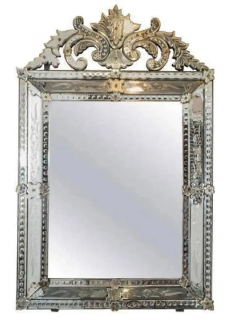 Rectangular Crown Venetian Mirror VD-808