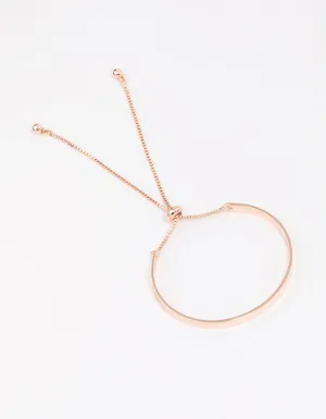 Rose Gold Simple Toggle Bracelet