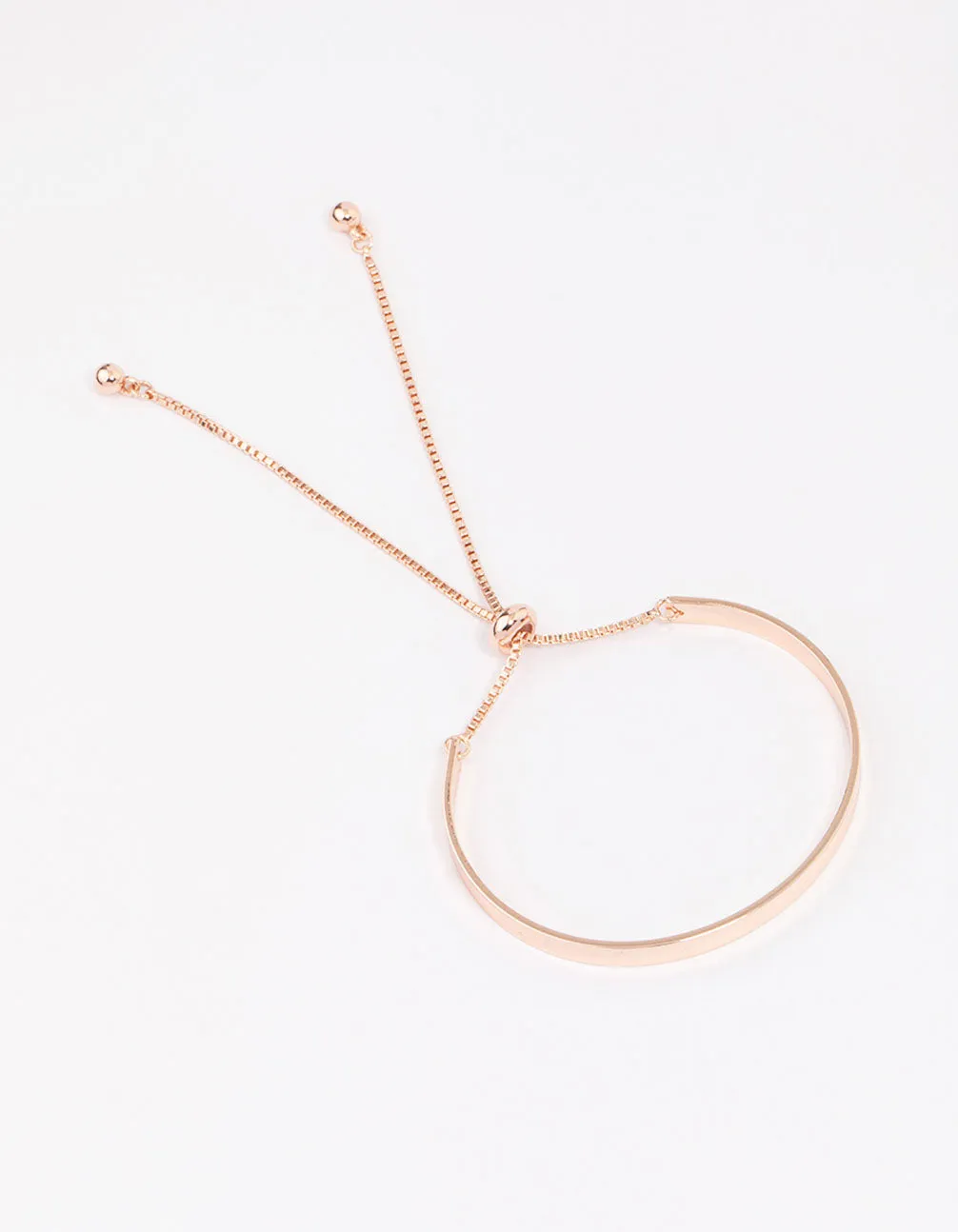 Rose Gold Simple Toggle Bracelet