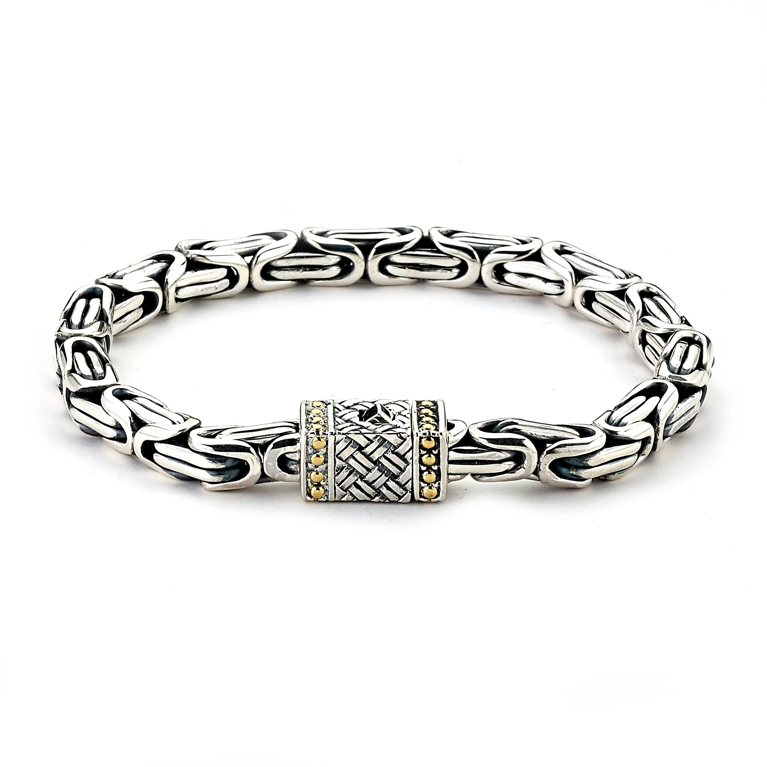 Samuel B. Embargo Byzantine 18K & Sterling Silver Bracelet