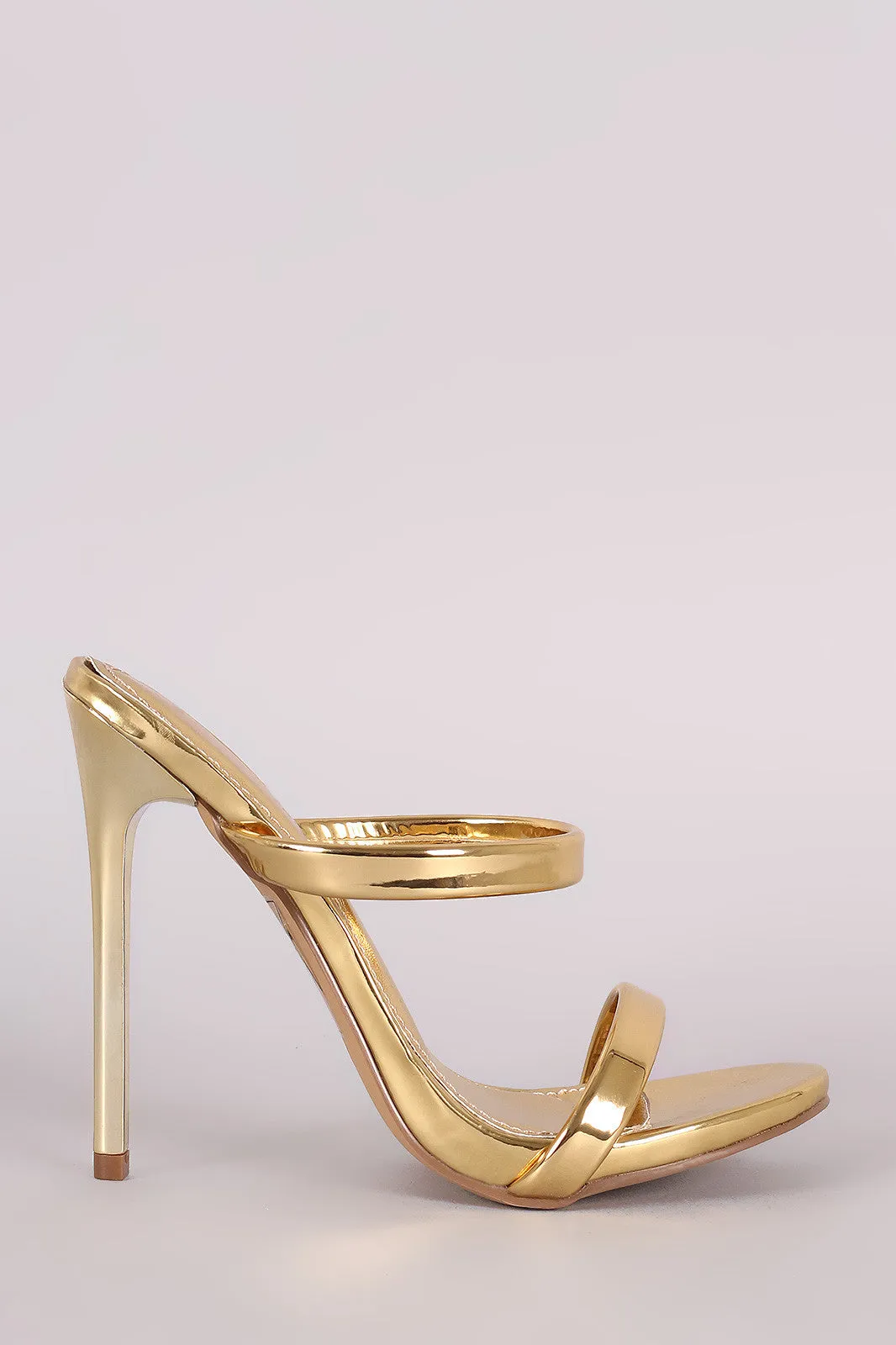 Shoe Republic LA Patent Two Band Stiletto Heel