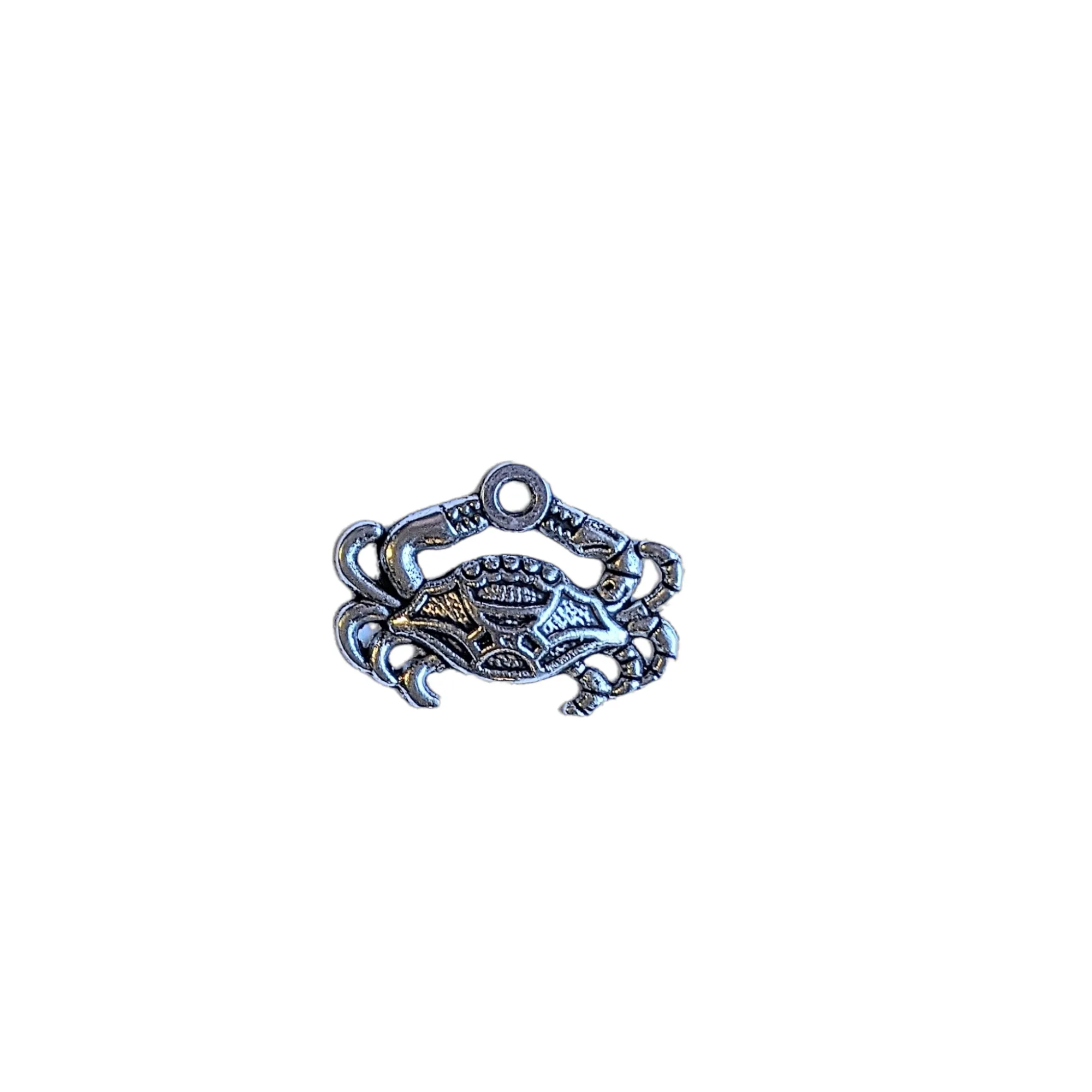 Silver Crab Charm