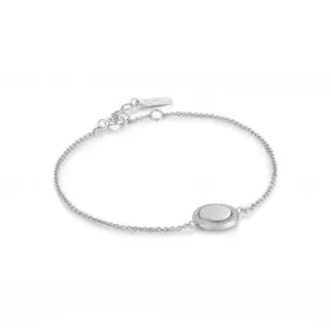 Silver Rope Disc Bracelet B036-01H