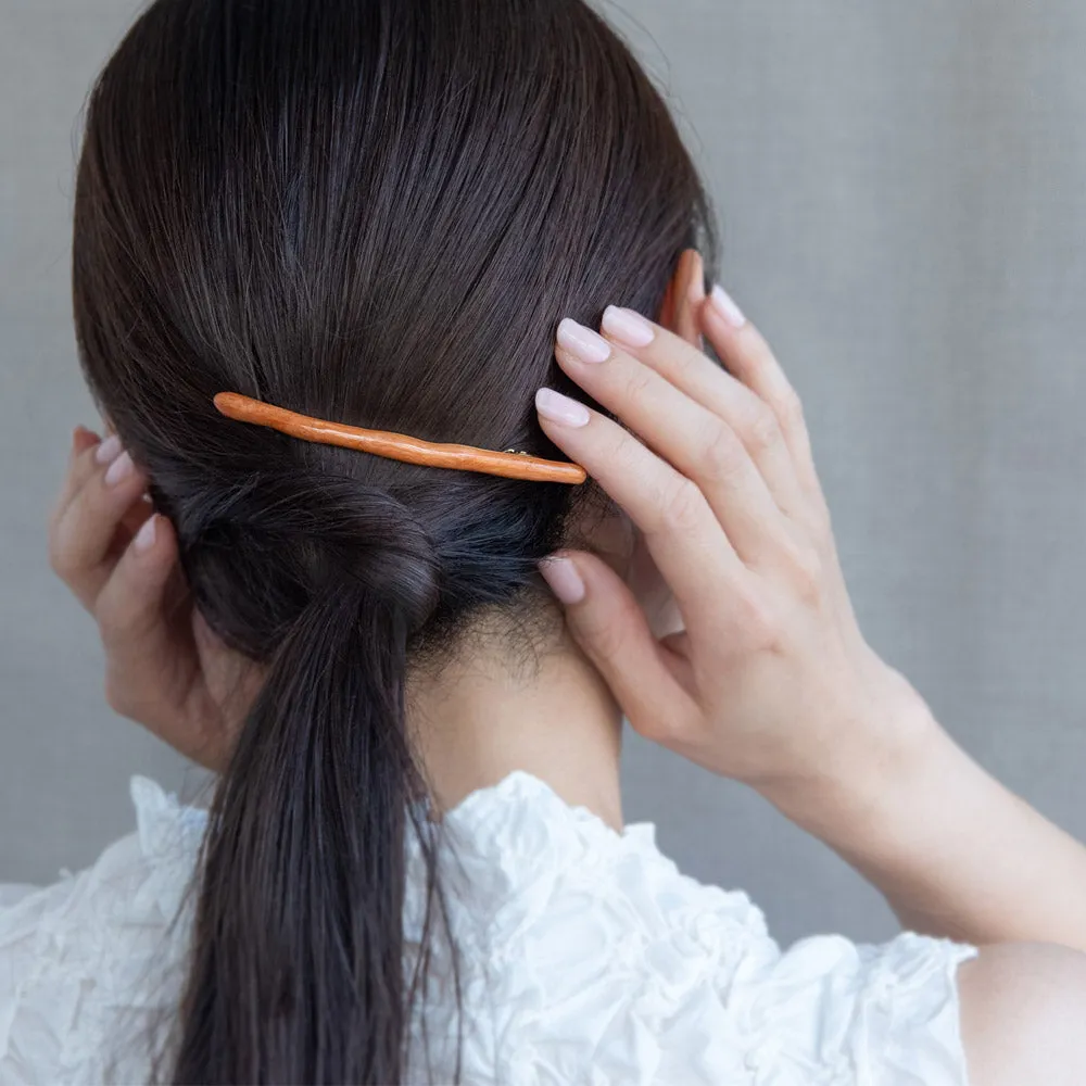 Skinny Marble Hair Barrette