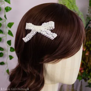 Small Lace Hair Bows