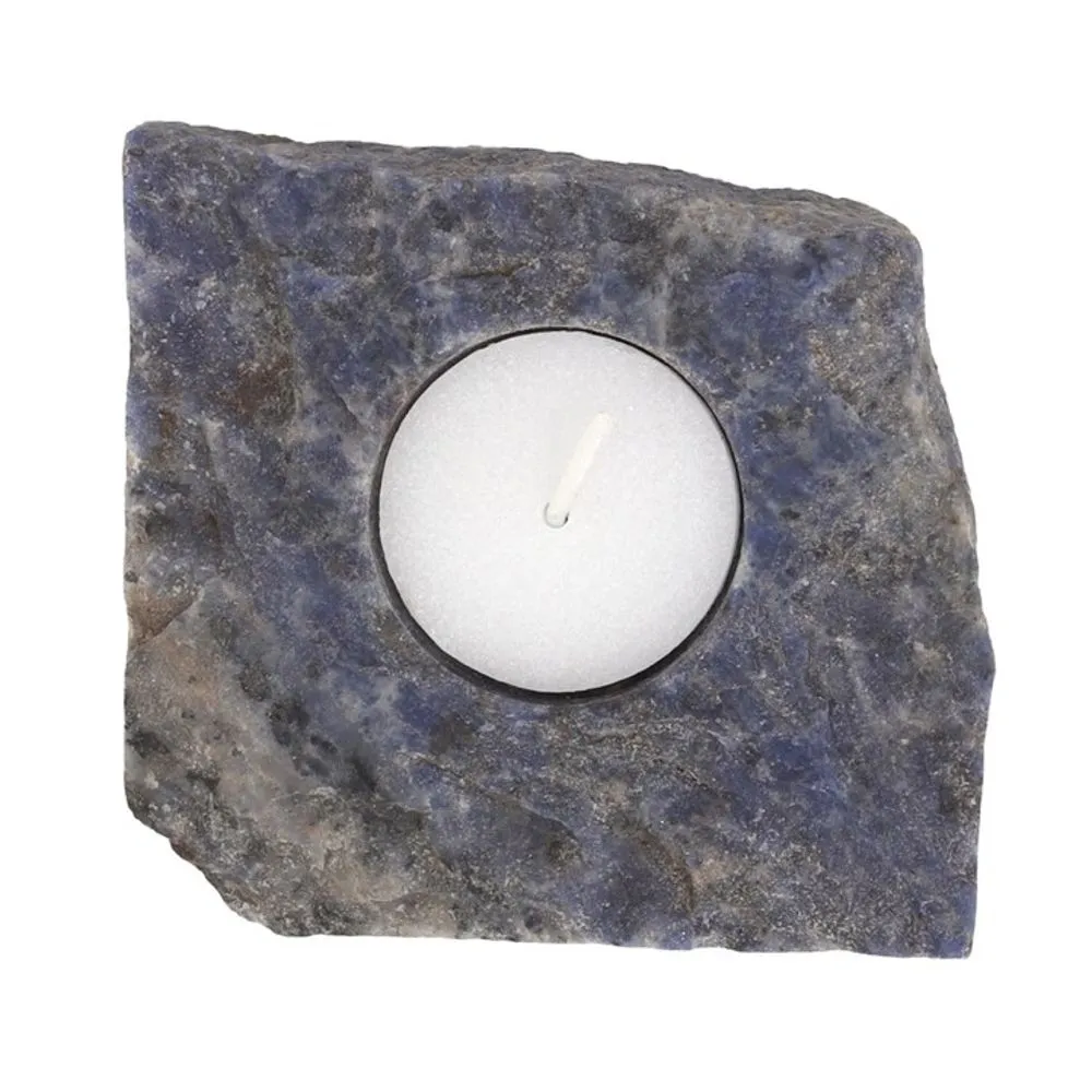 Sodalite Stone Tealight Holder