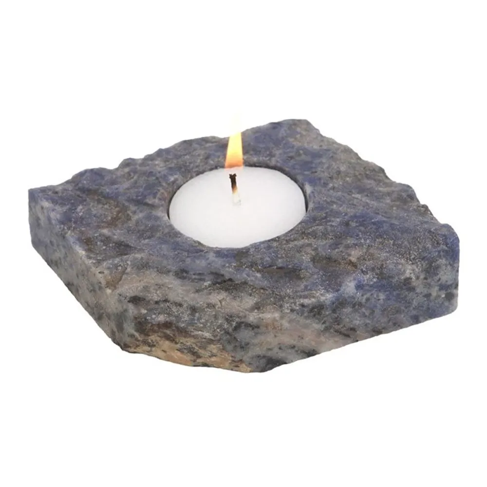 Sodalite Stone Tealight Holder