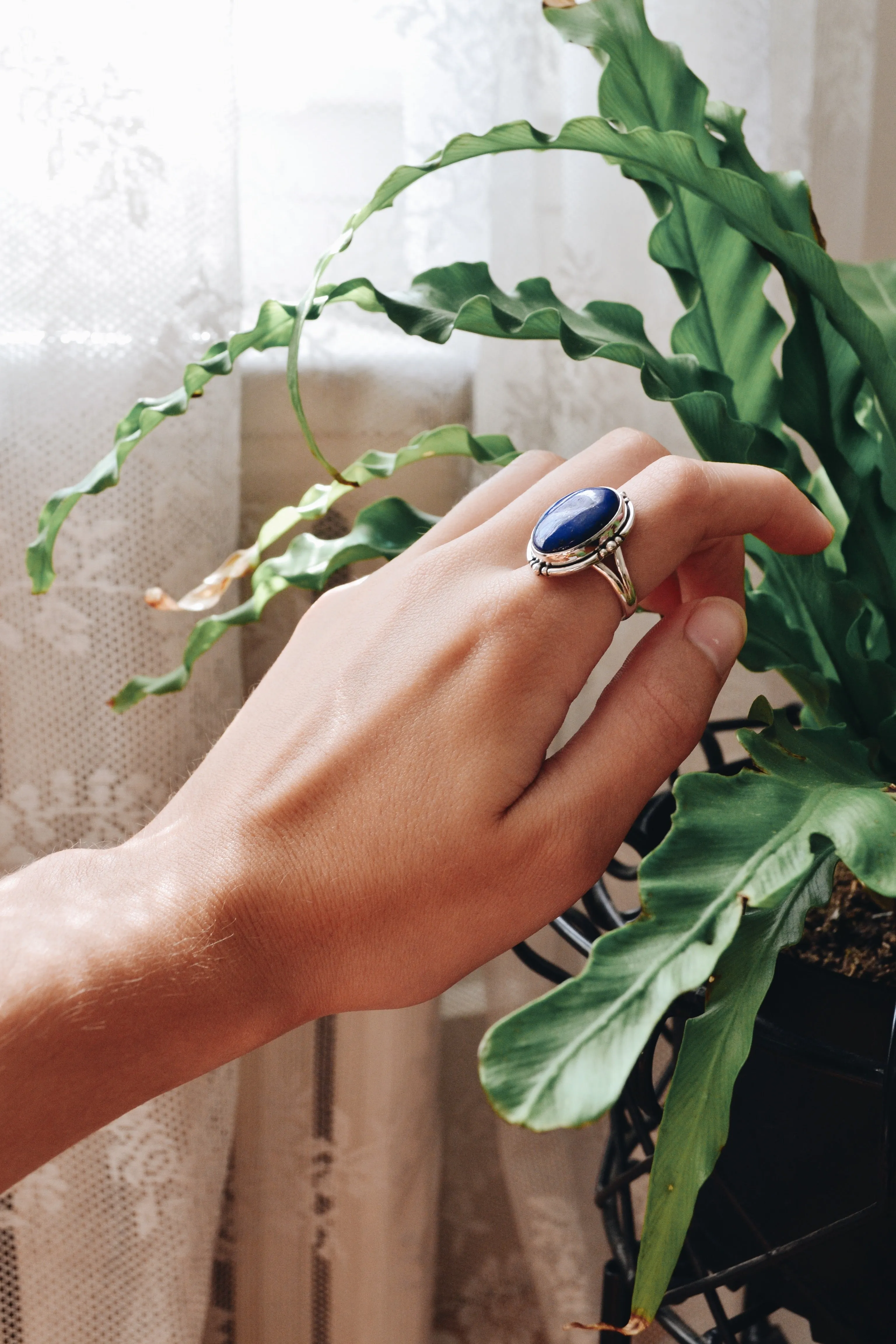 Sterling Silver Lapis Lazuli Ring