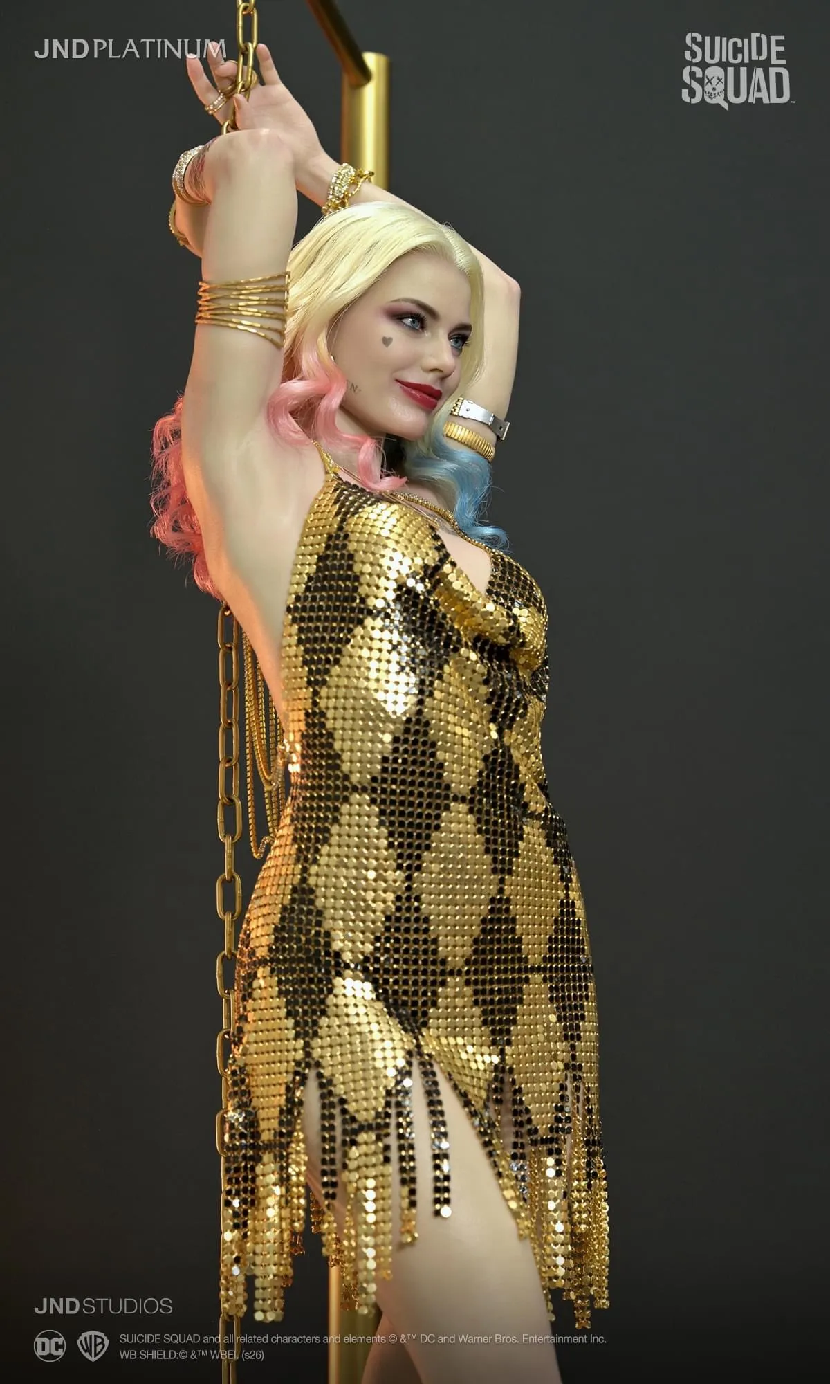 Suicide Squad 2016 - Harley Quinn (Black & Gold Dress) 1/3 Scale Statue - Platinum