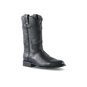 Texas Country Western Boot Rush Black Tacoma Cuero E903