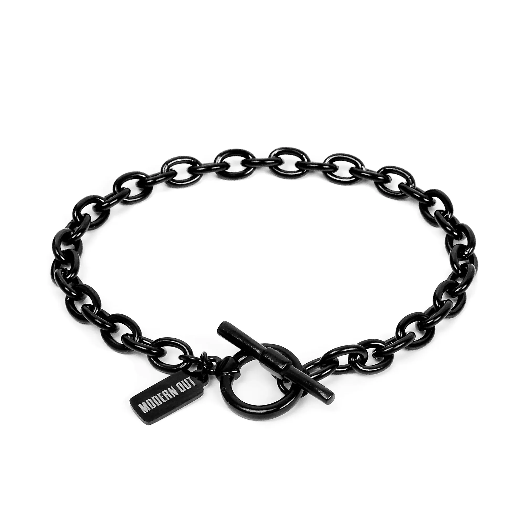 Toggle Cable Bracelet - Black 6mm