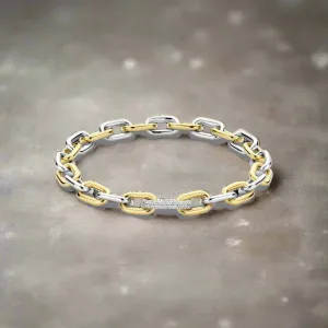 Two Tone Cable Bracelet