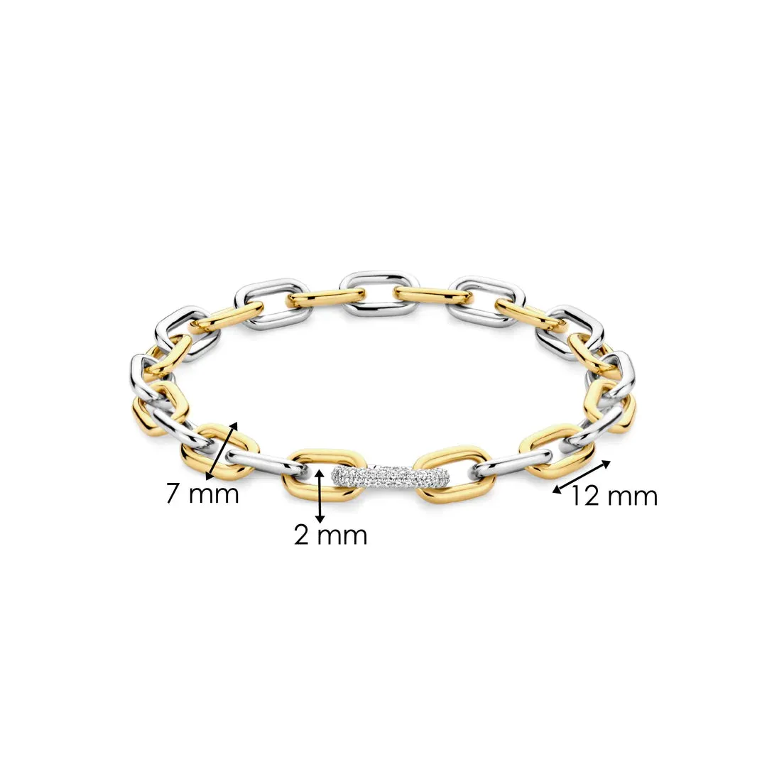 Two Tone Cable Bracelet