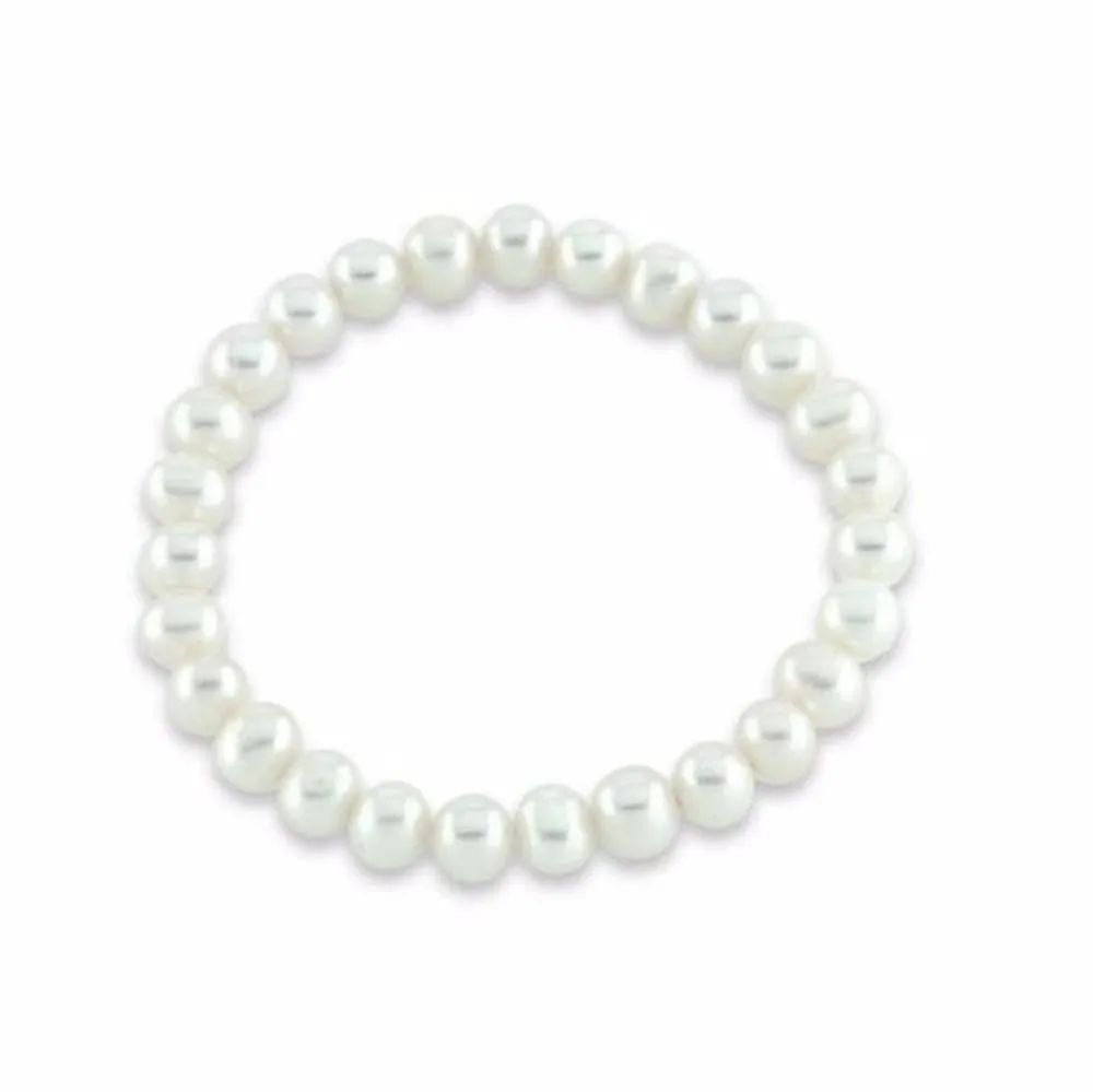 White 9mm Pearl bracelet