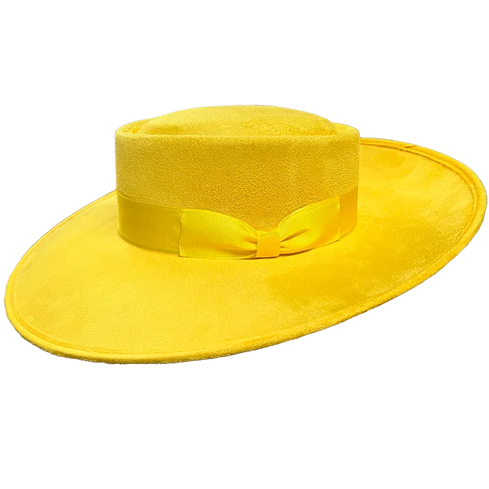 Whittier Zoot Suit Tando Hat - YELLOW